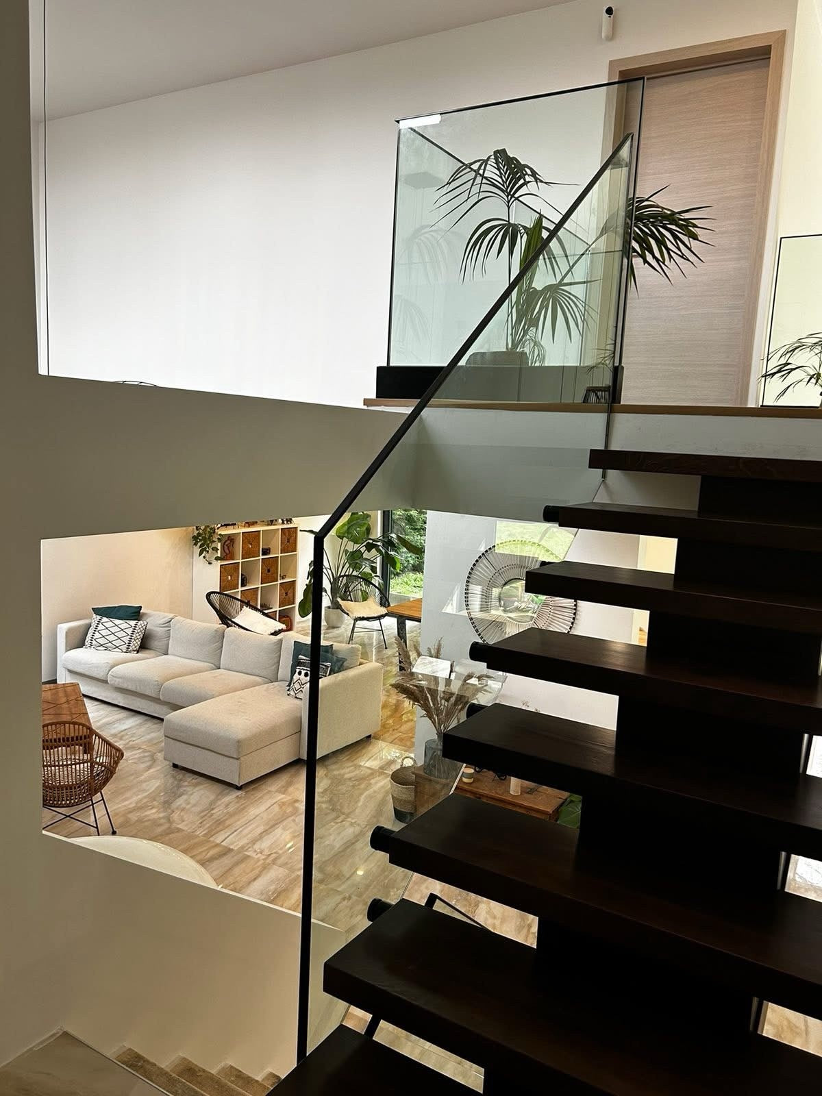 garde corps en verre intérieur 